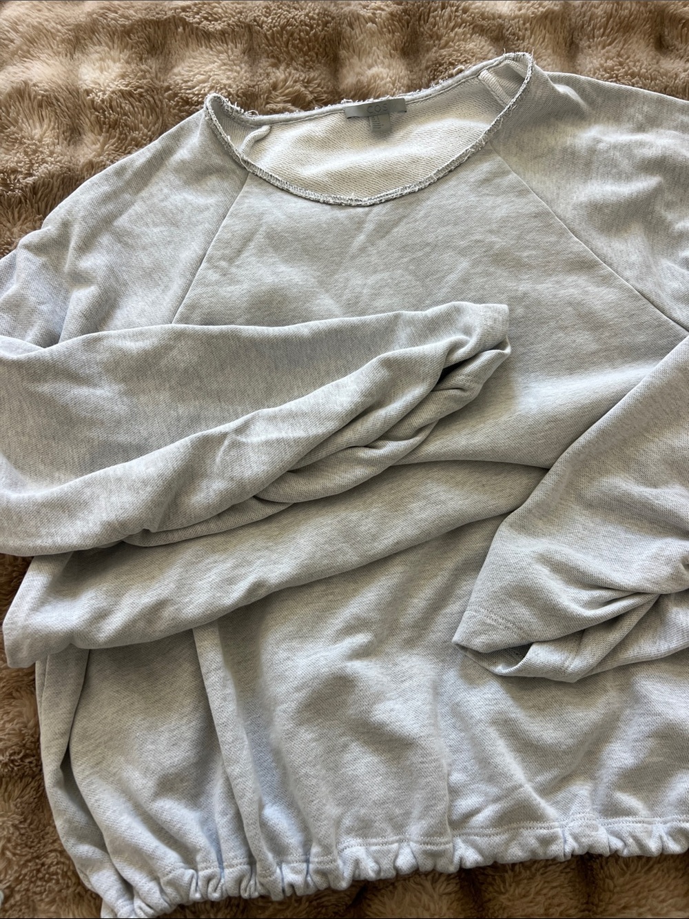 COS Light Gray Crewneck Sweatshirt